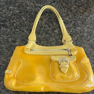 Yellow Patent Leather Handbag Cole Haan